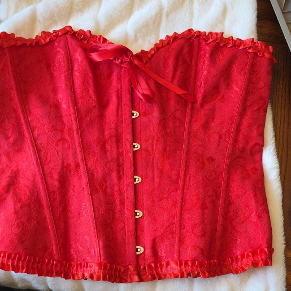 Other - Elegant Red Corset Top